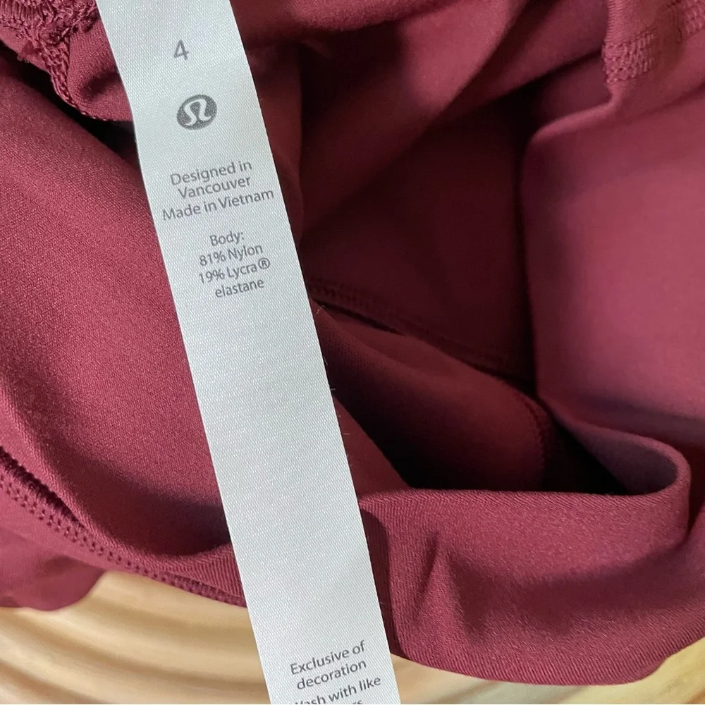 🆕 Lululemon align jogger color : red merlot size 4 NWT - Picture 5 of 5